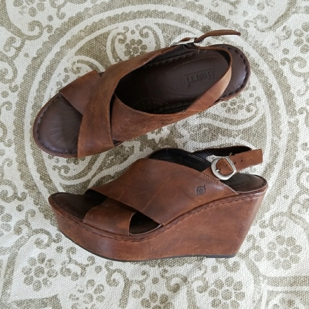 BORN wedge sandals